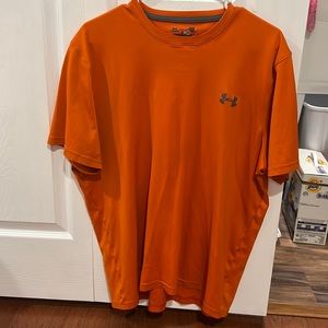 Orange Under Armour Heat Gear T Shirt